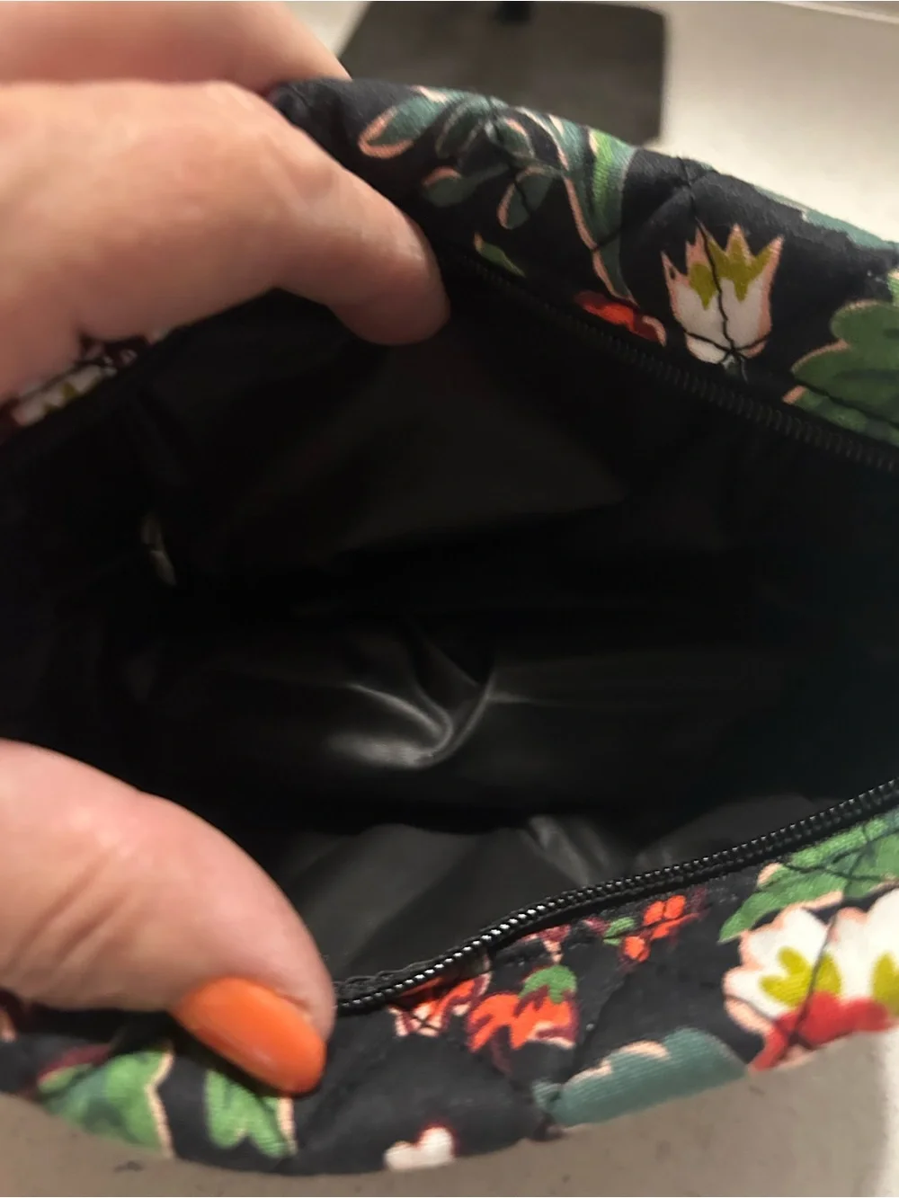 Vera Bradley Floral Quilted Cosmetic Pouch NWT